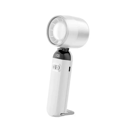 Foldable No Blade Turbo Fan, Ultra-High Speed Strong Wind, USB Rechargeable Handheld Fan, Mini Fan Portable for Travel