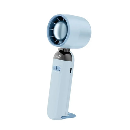 Foldable No Blade Turbo Fan, Ultra-High Speed Strong Wind, USB Rechargeable Handheld Fan, Mini Fan Portable for Travel